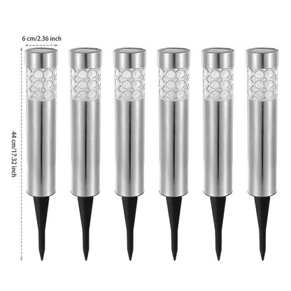 6-Pack Solar Garden Lights — RGB Waterproof IP44