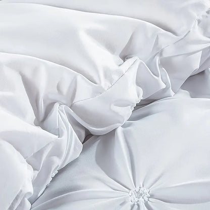 Duvet cover set full bedroom setup with pillowcases