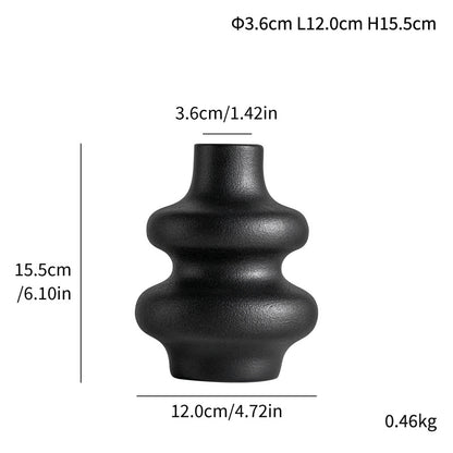 Creative Matte Granular Ceramic Vase for Floral Arrangements