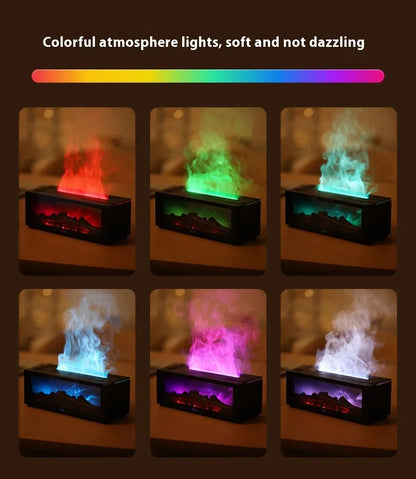 Flame Effect Aroma Diffuser — Ambient LED