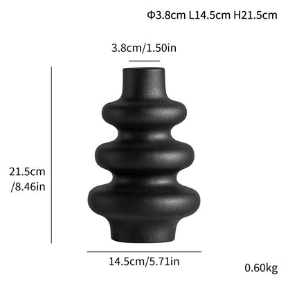 Creative Matte Granular Ceramic Vase for Floral Arrangements