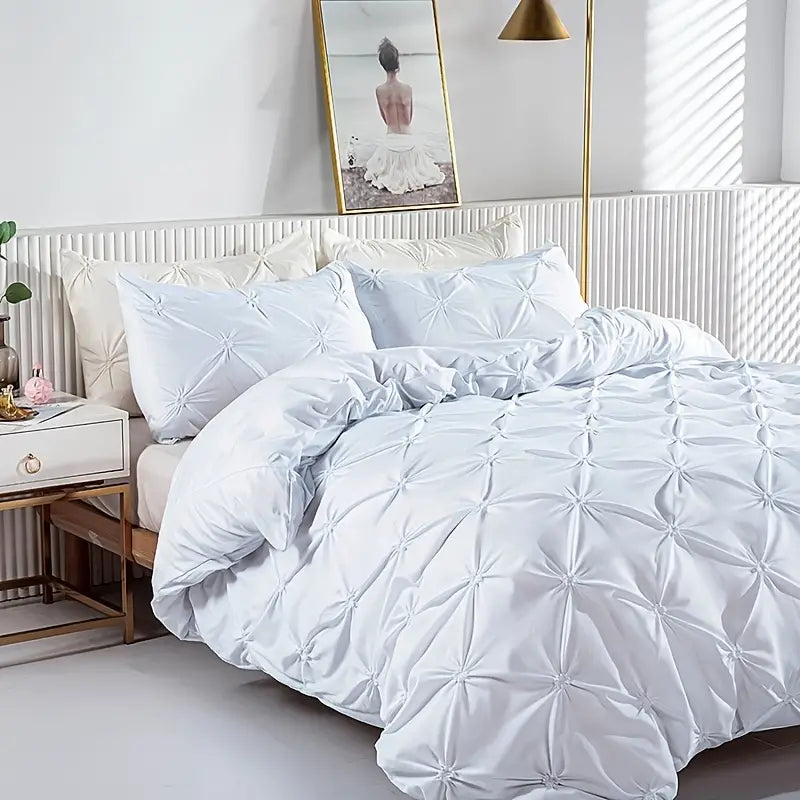 Premium artisan duvet cover set 3 pieces styled on bed
